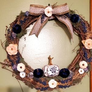Fall front door wreath